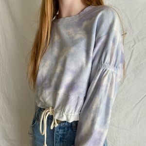 Urban Outfitters tie dyed cropped sweater